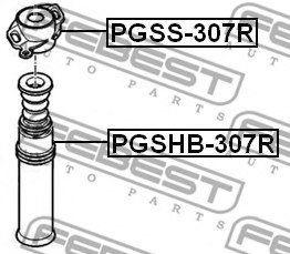 FEBEST PGSS-307R Mounting, shock absorbers